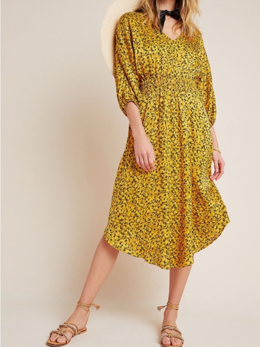 Anthropologie Marigold Midi Dress Size M